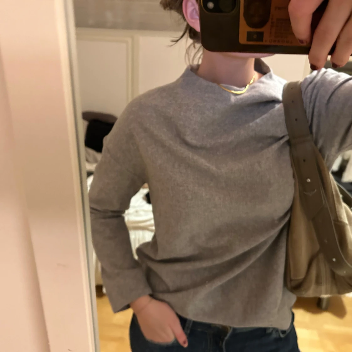 Grå långärmad tröja - 91