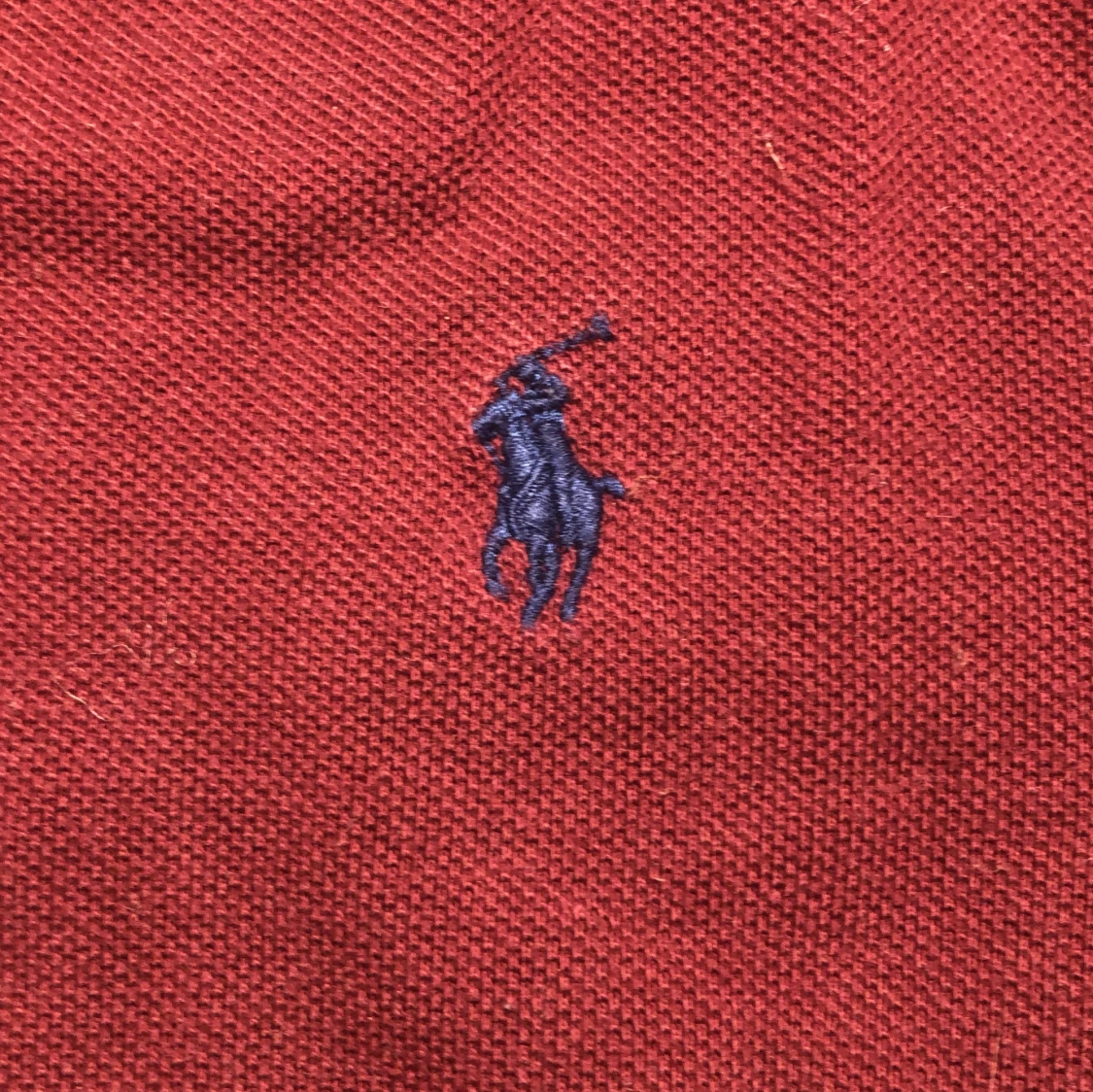 Vinröd pikétröja från Ralph Lauren - 3