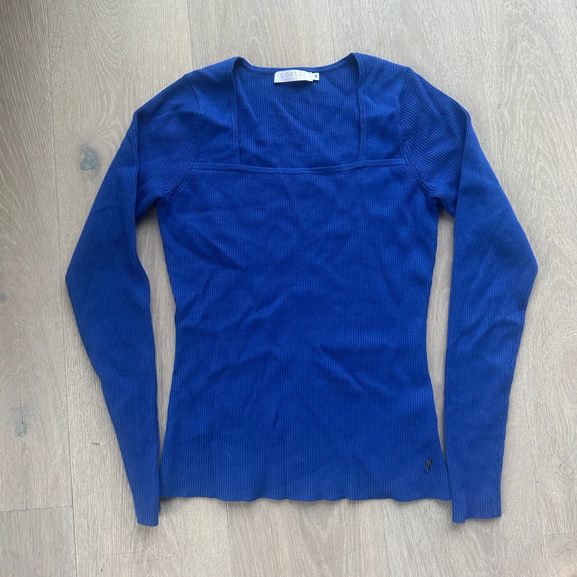 Blå ribbad topp - 2