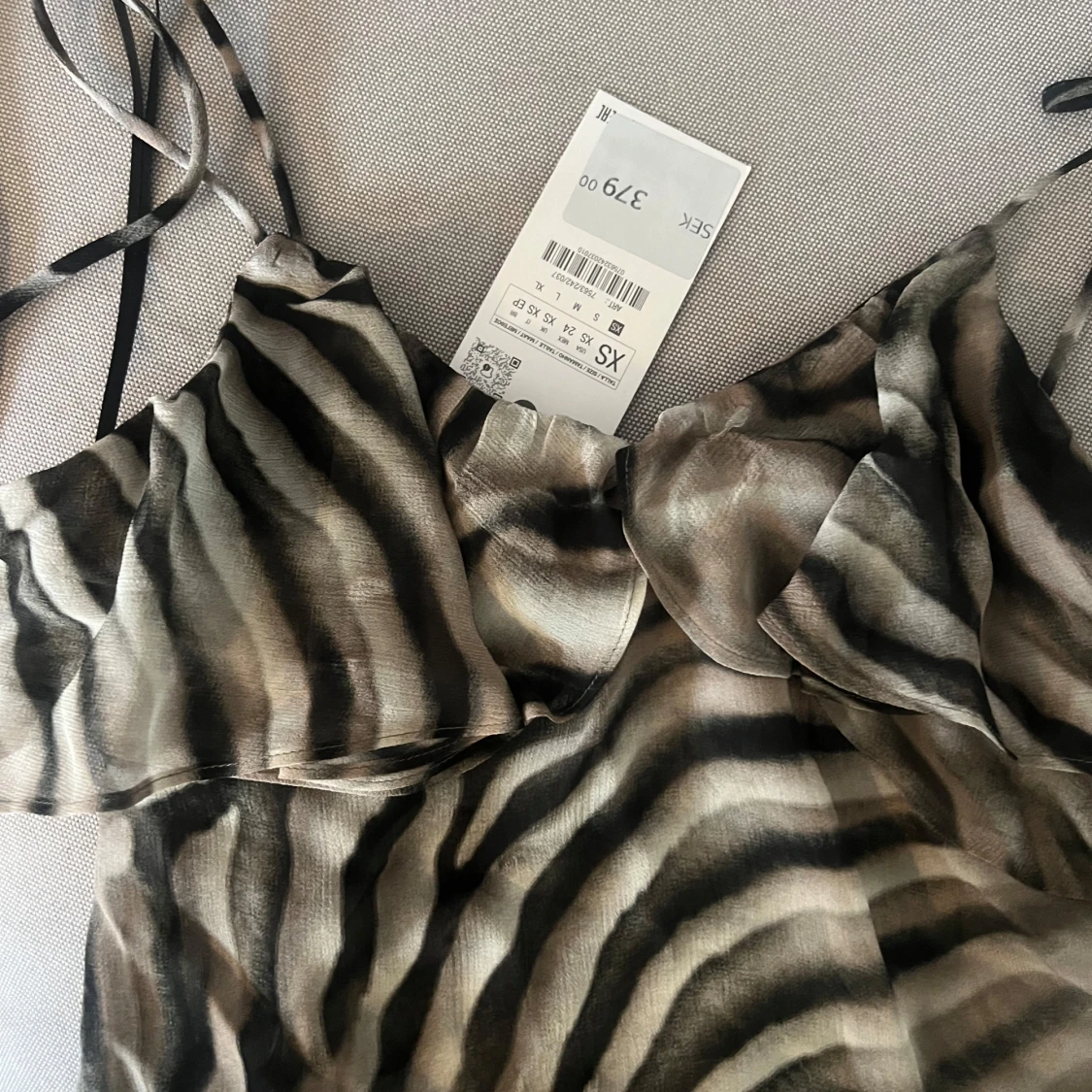 Zebramönstrad linne från Zara - 3