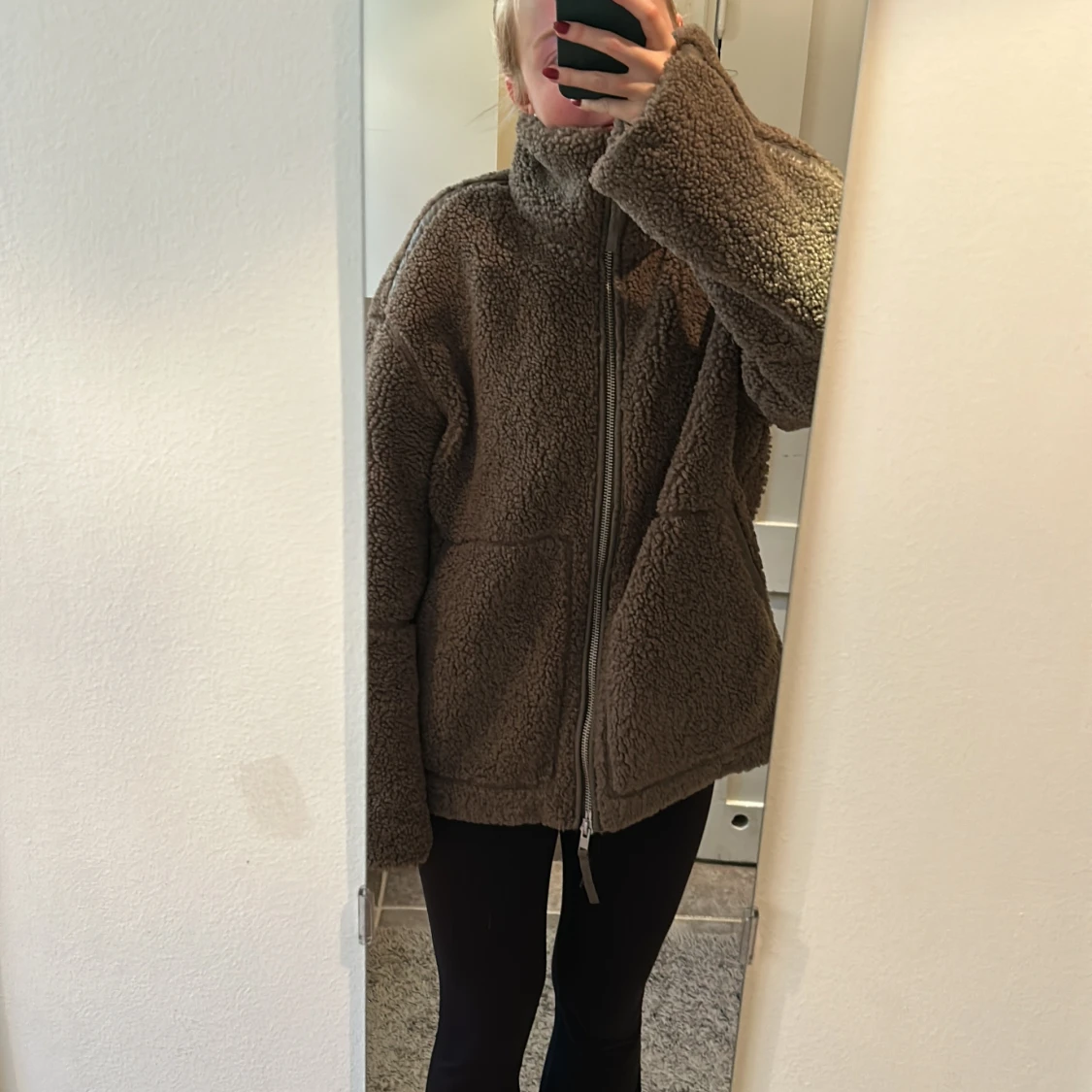 Brun teddyjacka HM - 91