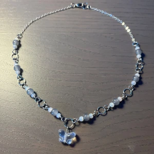 Grey butterfly necklace  - Handmade butterfly necklace.🎀