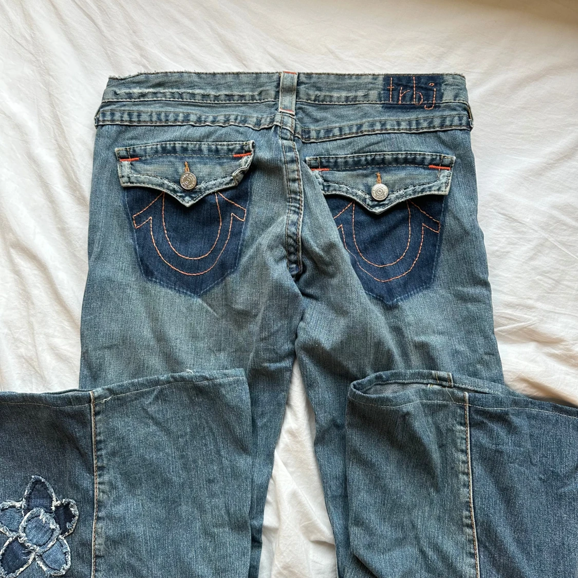 jätteflared lågmidjade true religion jeans  - 91
