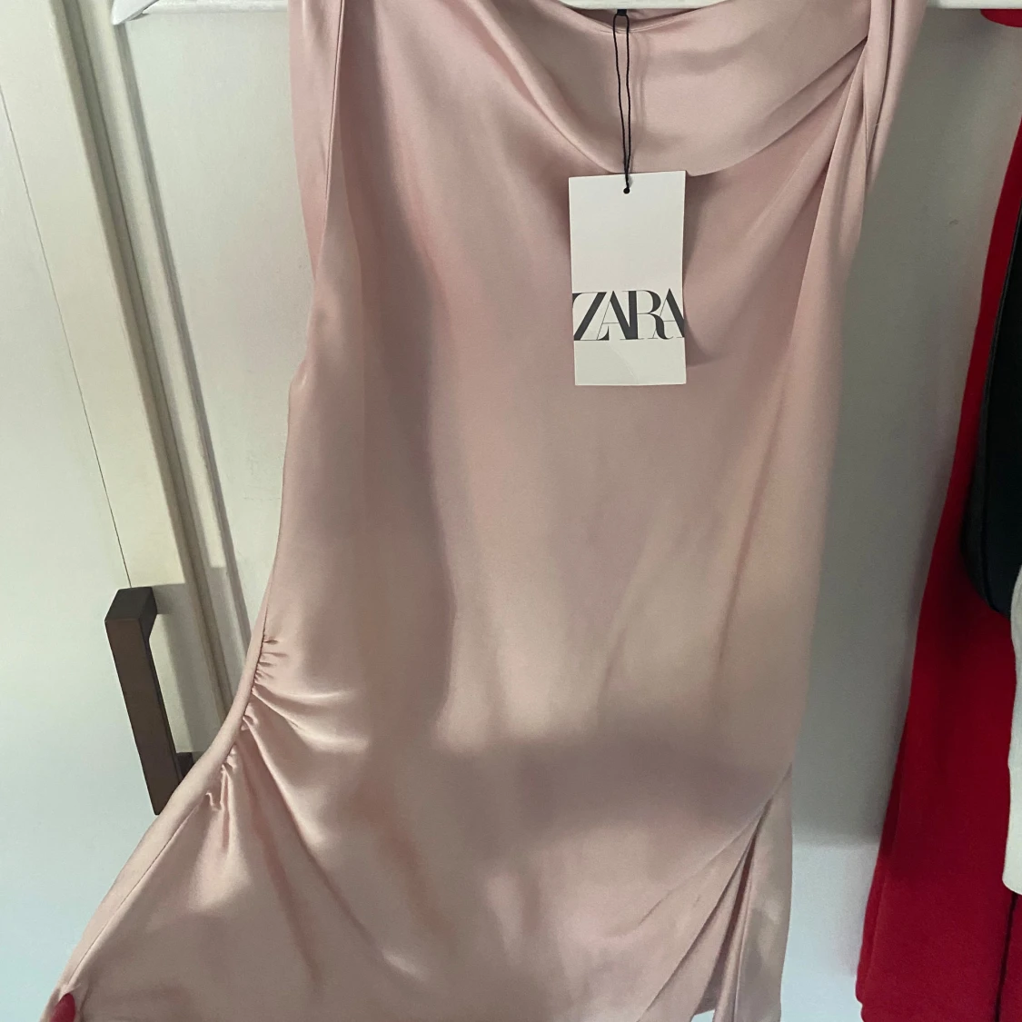 Rosa satin topp - 90