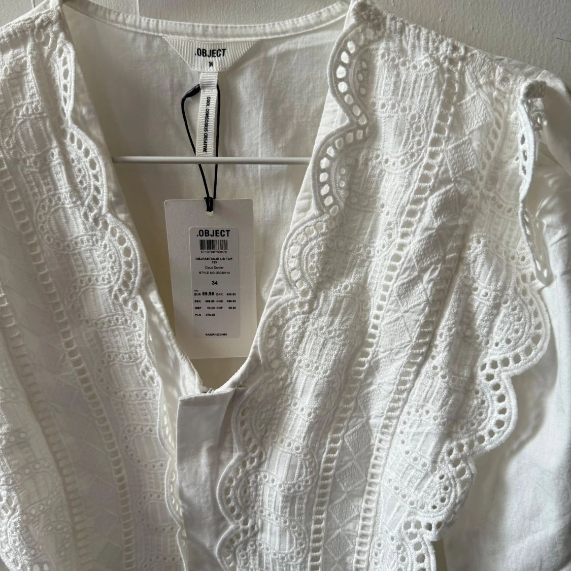 OBJECT vit blus, storlek M - 90