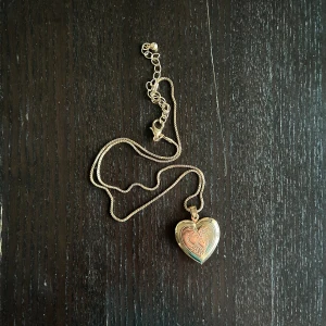 Hjärt halsband - Halsband med hjärta som går att öppna där man kan sätta bild eller något. Väldigt mycket Lana del Rey vibes✨