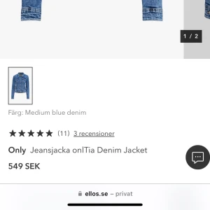Jeans jacka 💕💕 - Säljer min jättesöta jeans jacka, den är helt oanvänd och har inga defekter💕💕nyköpt 549💗