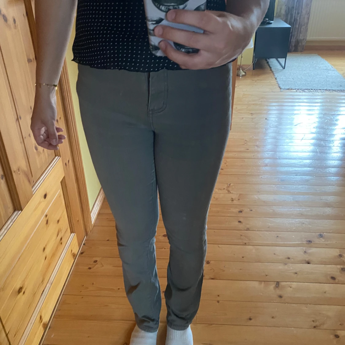 Jättefina bruna jeans. - 90