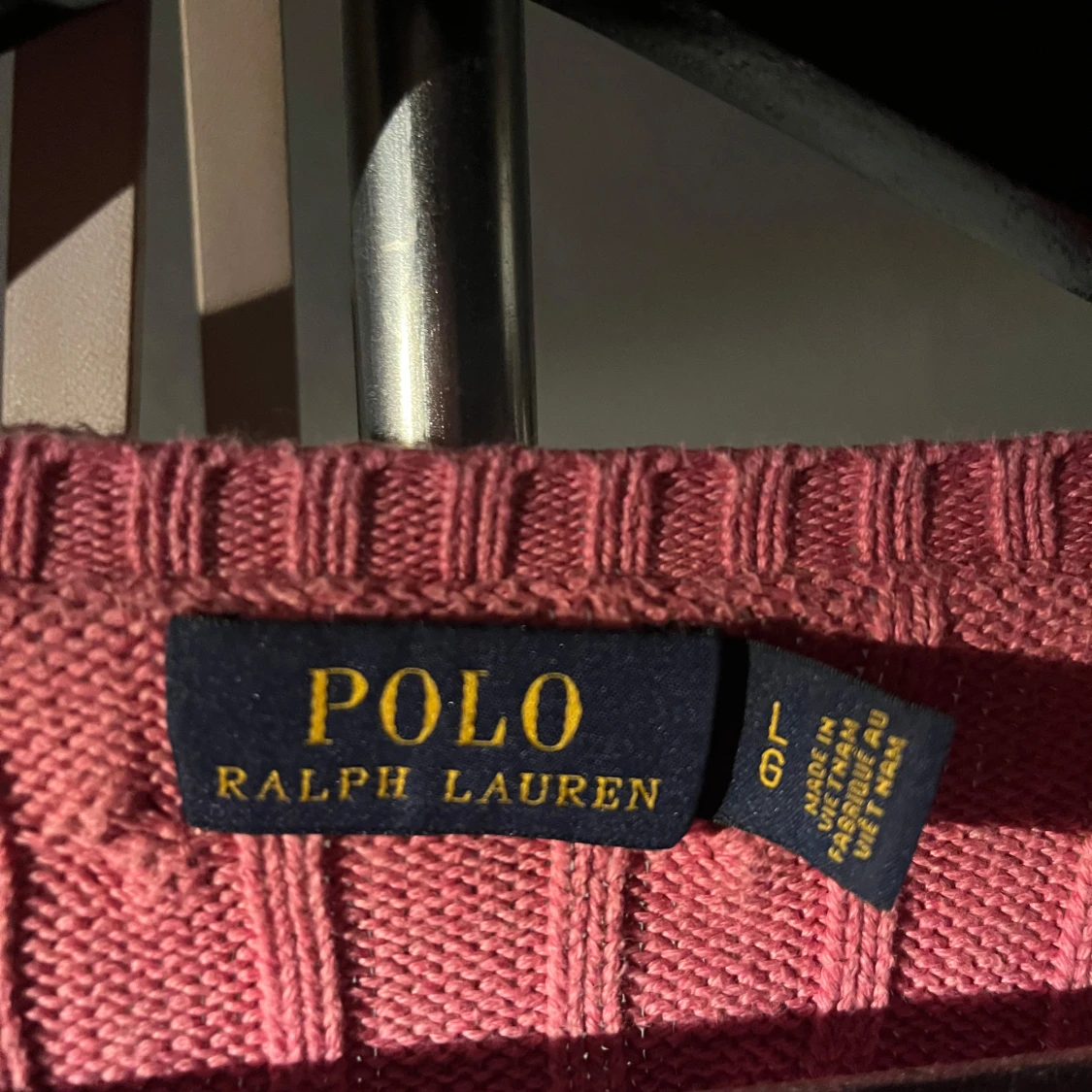 Rosa stickad tröja från Ralph Lauren - 2
