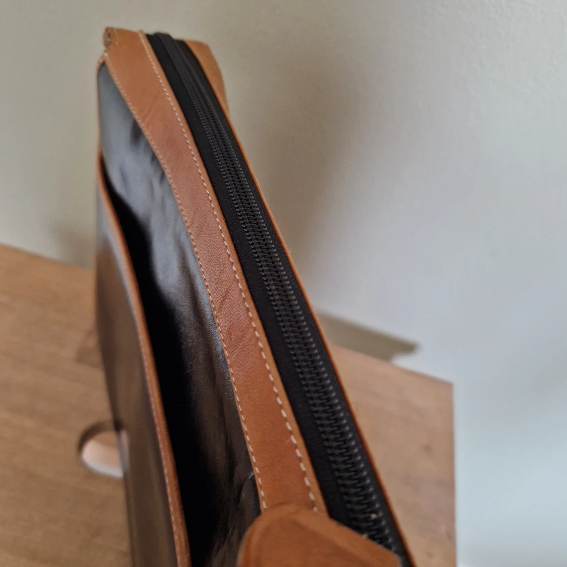 Vintage -Svart och brun axelväska med dragkedja (YSL - Osäker på äkthet!) - 91