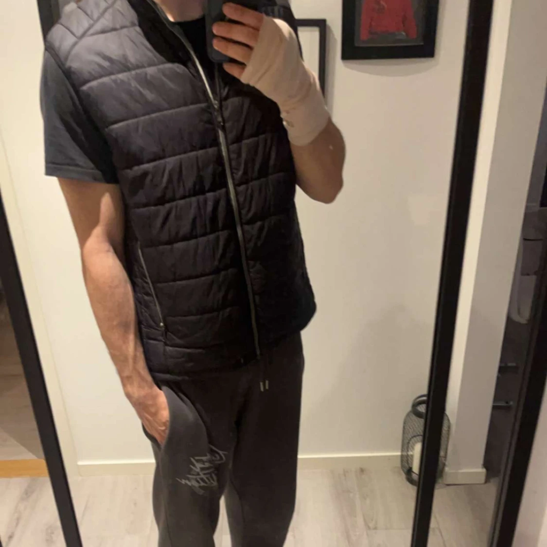 Svart quiltad väst från Zara - 91