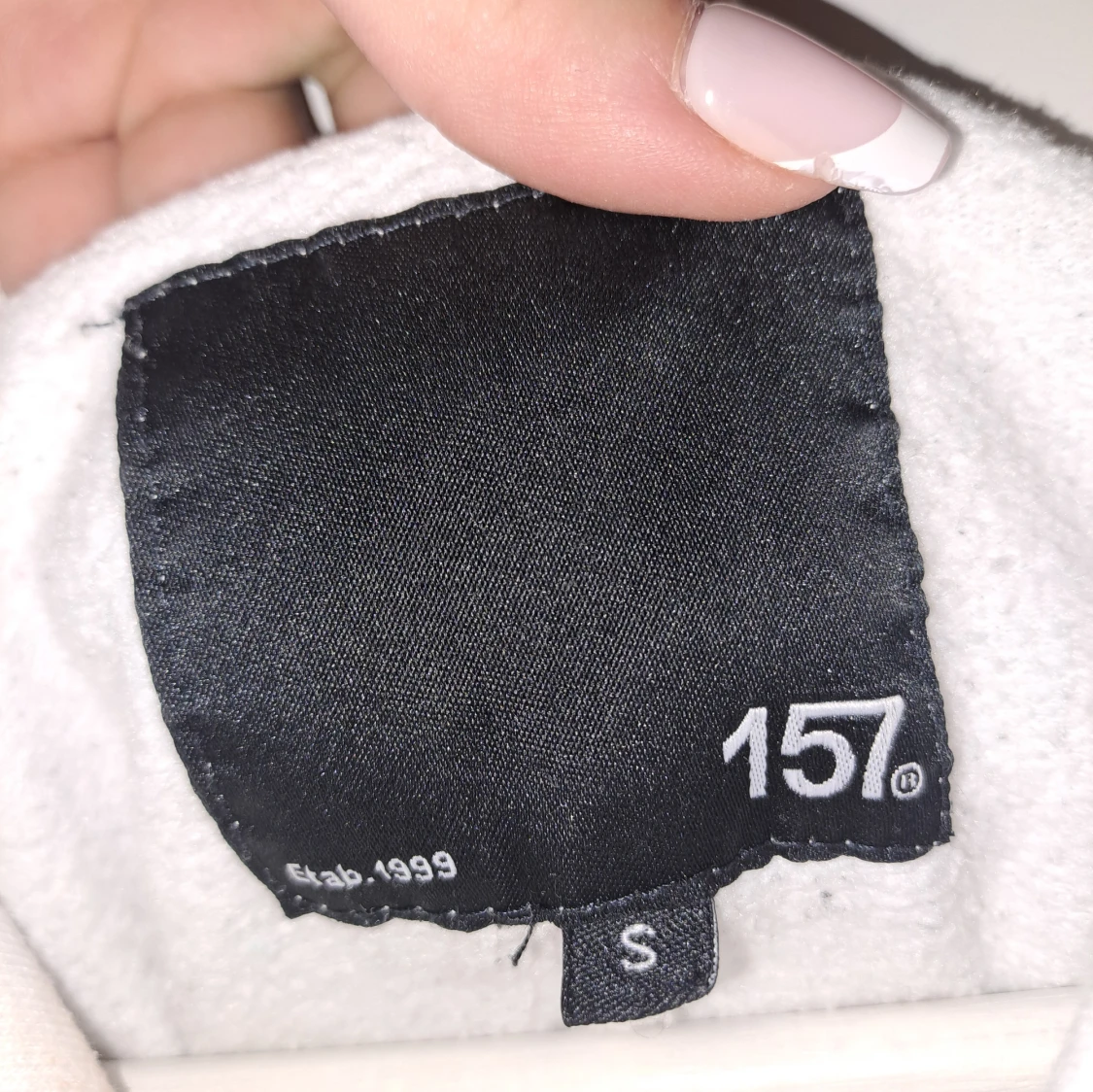 Vit hoodie från 157 - 91