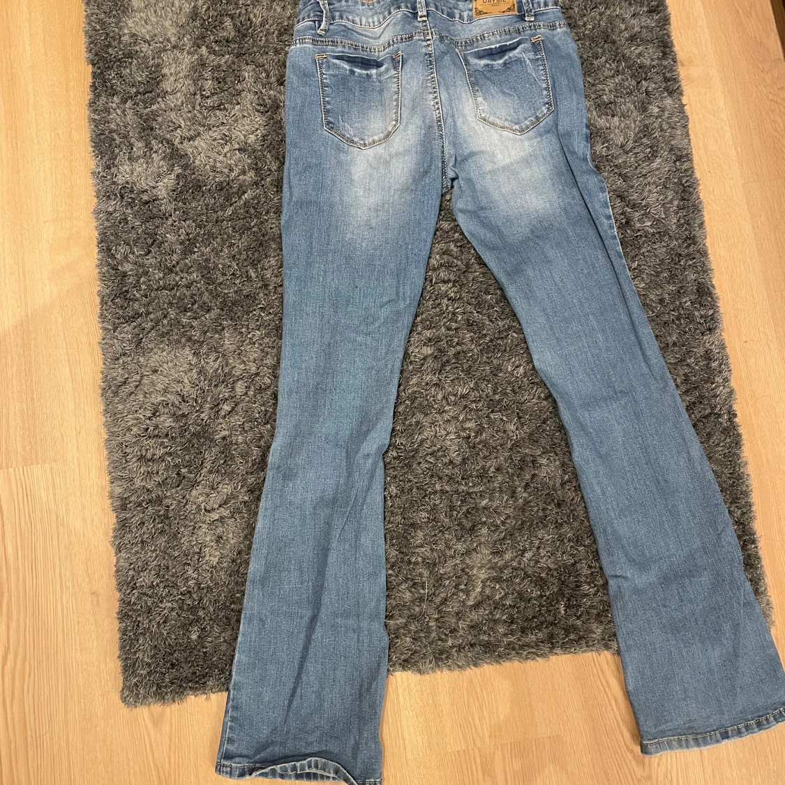 Blå bootcut jeans - 91