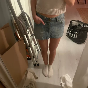 Mini kjol - Lågmidjad mini jeanskjol!🩵