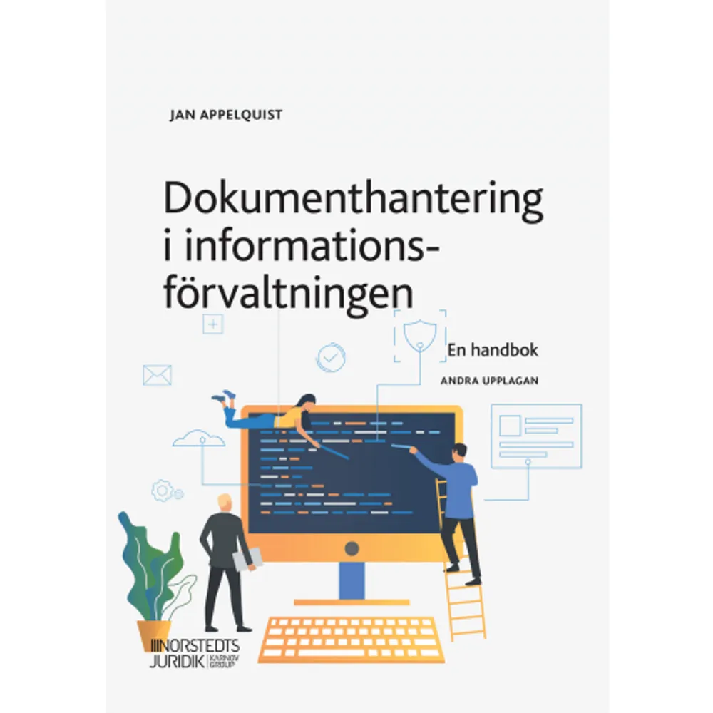 Denna handbok har tillkommit för att ge dig som arbetar med arkiv- och dokumenthantering ett hjälpmedel i det dagliga arbetet. Innehållet i boken är baserat på Riksarkivets regler.Dokumenthantering i informationsförvaltningen ger dig kunskap om hur handlingar och arkiv ska tas om hand i hela dokumenthanteringskedjan, dvs. i informationens hela livscykel. Från hur dokument skapas fram till slutförvaring eller gallring. Det har ingen betydelse om handlingarna är i digital eller annan form, men hanteringen och säkerhetskraven kan skilja sig åt. Reglerna för detta beskrivs utförligt.Du får också tips på hur du kan styra informationsflödet genom att ha en tydlig och verksamhetsbaserad dokumenthantering och arkivredovisning. Vidare behandlas uppbyggandet av den klassificeringsstruktur som kan användas i både arkivredovisningen och diarieföringen.Boken tar upp exempel på lagar och föreskrifter som bör – och i de flesta fall ska – tillämpas inom både offentlig och privat sektor.    Format Häftad   Omfång 100 sidor   Språk Svenska   Förlag Norstedts Juridik AB   Utgivningsdatum 2020-02-09   ISBN 9789139022619  . Böcker.