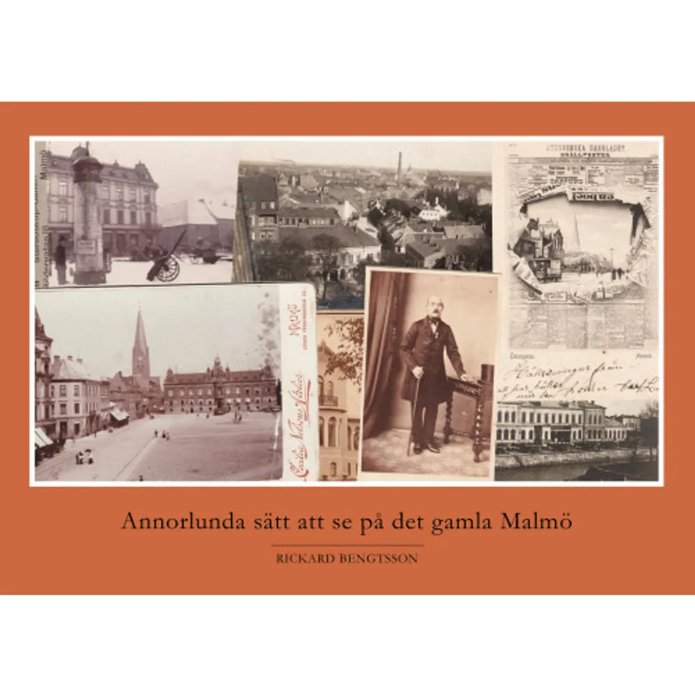 Kunde man se Malmö från ovan utan flygplan vid förra sekelskiftet? Kunde man också se dubbelt på Malmö? Vad kan utläsas om staden ur Malmötidningarnas förstasidor den 13 februari 1902? Hur såg stadens tidige fotograf Carl de Shàrengrad på stadens topografi? Vem var Skånes och Malmös första kvinnliga yrkesfotograf Hilda Sjölin? Tog fotografen Alfred B Nilsson verkligen själv alla de foton med motiv från Malmös 1860- och 70-tal som i början av 1900-talet såldes med honom som upphovsman? I denna bok ges i ett slags antologiform svar på dessa och andra frågor som rör annorlunda sätt att se på det gamla Malmö. Rickard Bengtsson har sedan 1979 publicerat en rad artiklar och böcker med Malmöhistorisk anknytning. Den senaste boken var Annorlunda Malmöhistoria – vykortsvittnen berättar. Denna bok baseras på hans omfattande vykorts- och fotosamling.    Format Inbunden   Omfång 164 sidor   Språk Svenska   Förlag Kira förlag   Utgivningsdatum 2018-11-14   ISBN 9789187875267  . Böcker.