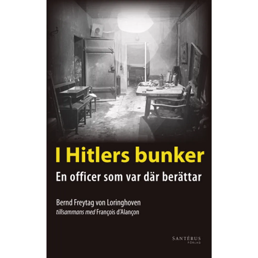 Bernd Freytag von Loringhoven (1914-2007), tysk aristokrat och yrkesmilitär, var den siste överlevande från Hitlers bunker. Som adjutant till generalerna Guderian och Krebs deltog han i Hitlers dagliga lägeskonferenser, och han upplevde regimens sista vecka i bunkern. Han lyckades fly därifrån den 29 april 1945 innan all kontakt med yttervärlden bröts.Under de två och ett halvt år han satt fängslad efter kriget fyllde han fyra stora anteckningsböcker med minnen, därefter var han tyst i sextio år innan den franske journalisten François d'Alançon övertalade honom att berätta om det han upplevt: Tredje rikets nio sista månader. Hans berättelse skildrar ett tillstånd av vanmakt med korta stunder av hopp - de 