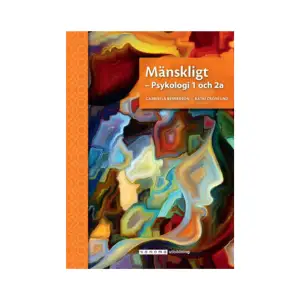Detta läromedel är i enlighet med Gy11. Det kommer att komma ut en ny upplaga som är i enlighet med Gy25.  Mänskligt - Psykologi 1 och 2a vill hjälpa eleverna till större förståelse för sig själva och andra samt ge möjlighet att se människan i ett helhetsperspektiv. Därför visar boken på sambanden och sätter in teorier och kunskaper i sammanhang som är relevanta i vår samtid. Till stöd för förståelsen finns både modeller och bilder. Boken vill väcka elevernas nyfikenhet och har tagit med nutida forskning och nya kunskapsfält. Psykologin och dess innehåll är historiska produkter. Eleverna ges möjlighet att förstå teorier utifrån den tid då de växte fram. Ur innehållet: Psykologi 1:  Människan i fokus - psykologin blir vetenskap Människan som informationsbehandlare - kognitionspsykologi Människan som biologisk varelse - biologisk psykologi Människan som social varelse - socialpsykologi Människan i harmoni - självbilder och identitet Människan under påfrestning - stress och kriser.  Psykologi 2:  Psykologin i samhället Människans olika personligheter Människan i ständig utveckling Människan i psykisk ohälsa Den kulturella och mediala människan Forskning och vetenskap inom psykologin.  Boken är avsedd för studerande som läser psykologikurserna 1 eller 2a på gymnasienivå.    Format Flexband   Omfång 408 sidor   Språk Svenska   Förlag Sanoma Utbildning   Utgivningsdatum 2017-05-30   Medverkande Gabriella Bernerson   ISBN 9789152325827  