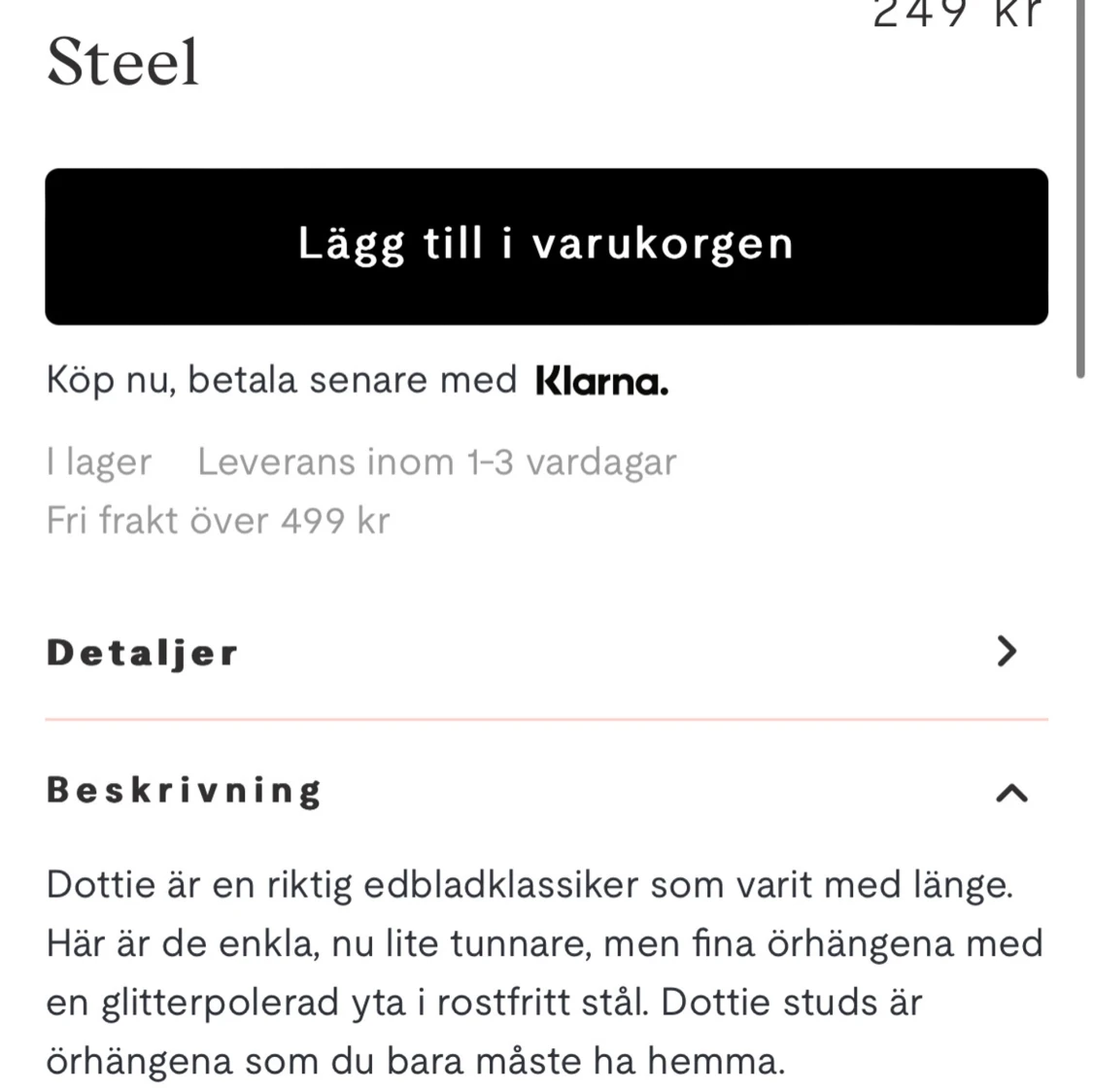 Edblad Dottie studs  - 90