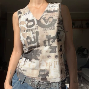 Cool topp - Ass cool y2k topp med print🌺