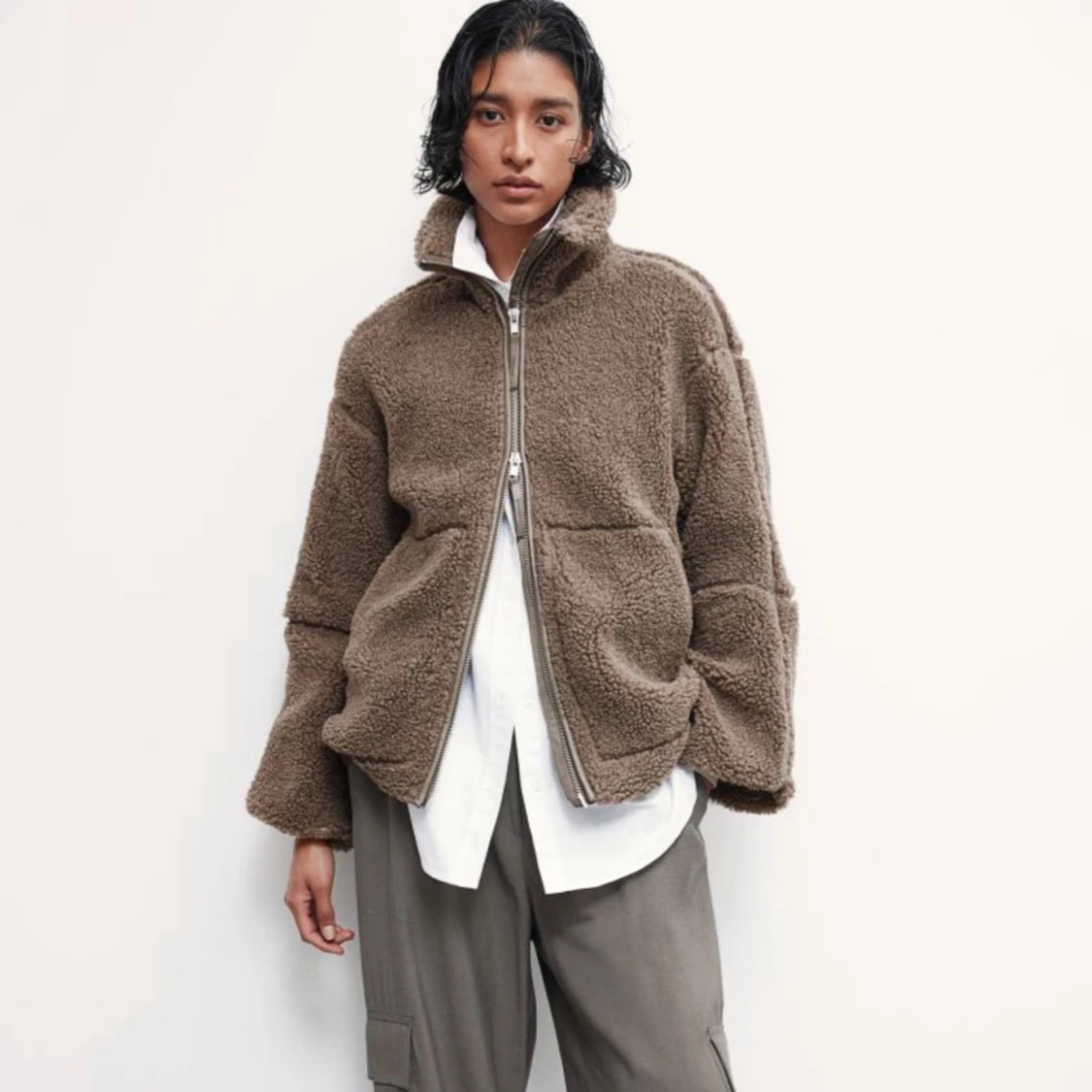 Teddy/ pile jacka  - 90