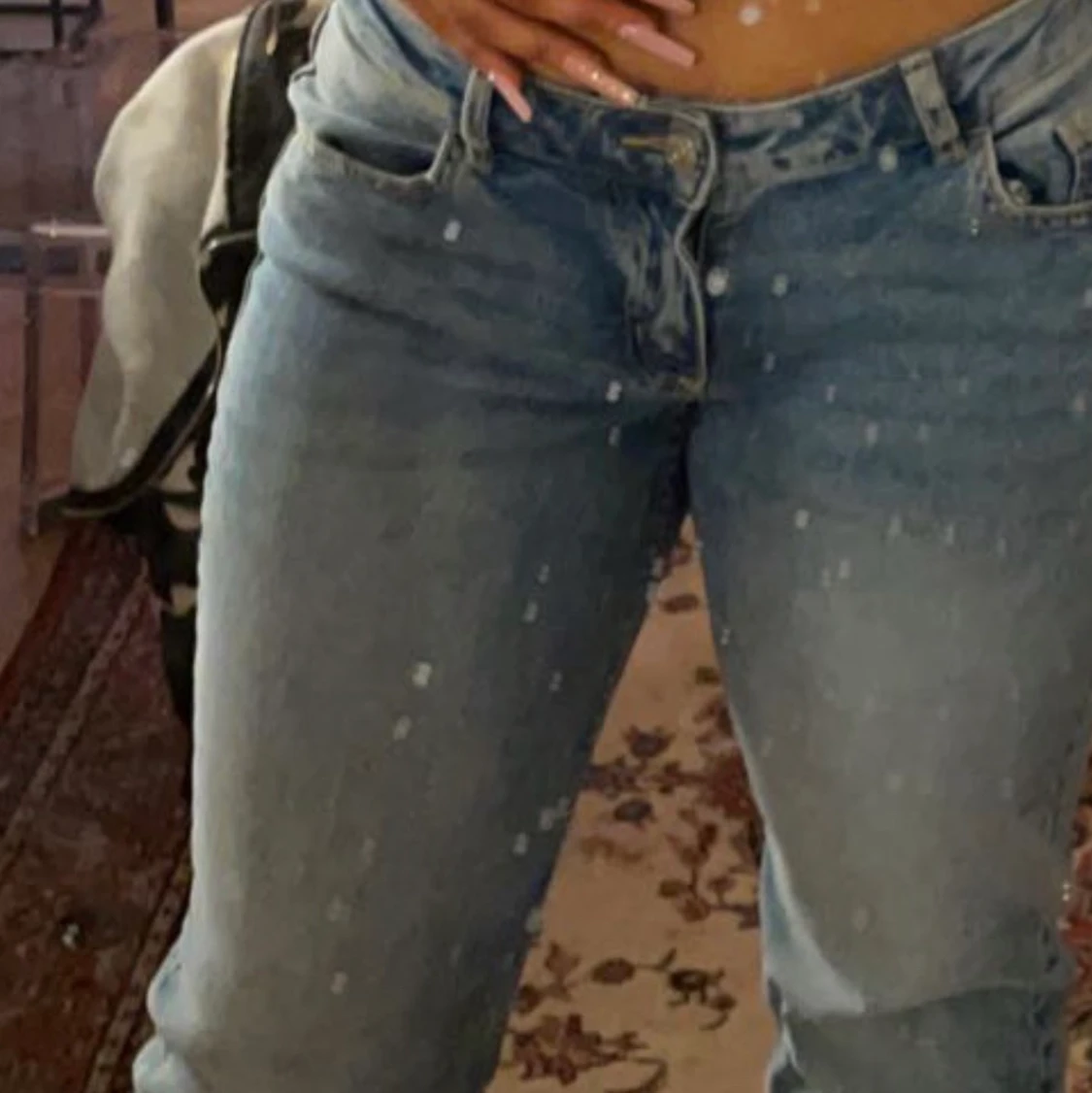 Lågmidjade h&m jeans blå - 91