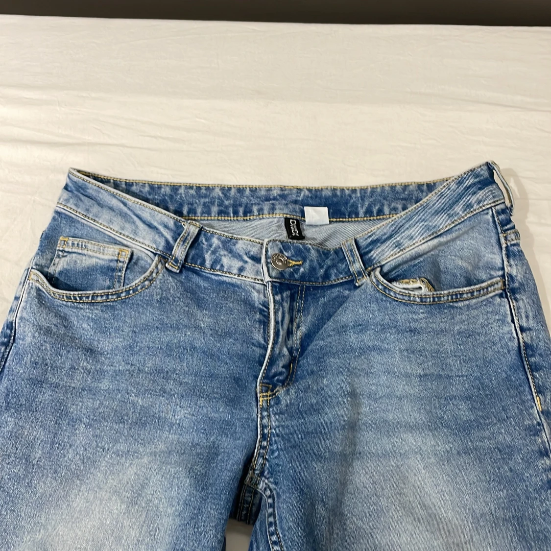 Lågmidjade h&m jeans blå - 90