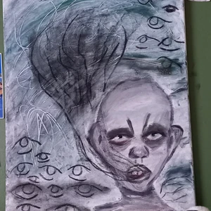 Tavla - Tavla i akryl. Frakt diskuteras om man är intresserad 