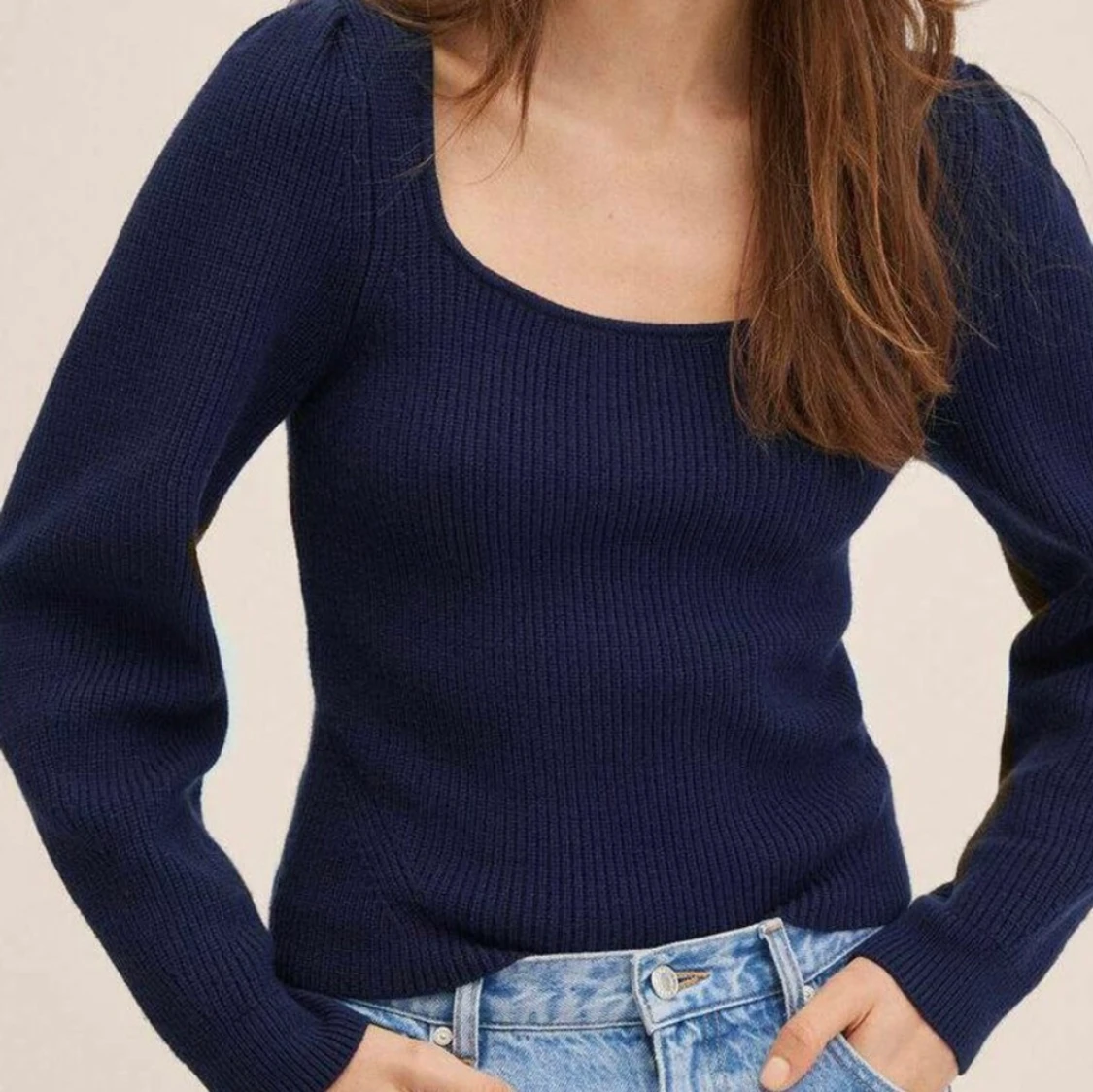 ALEXA stickad tröja dark navy - 90