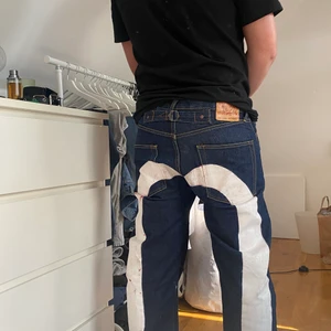Evisu jeans  - Blåa evisu jeans, använda Max 2 gånger 34/34