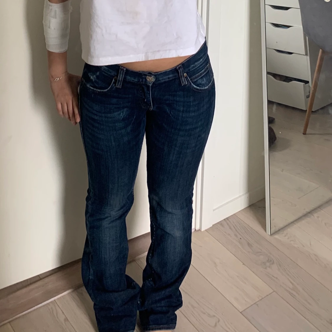 Lågmidjade bootcut jeans