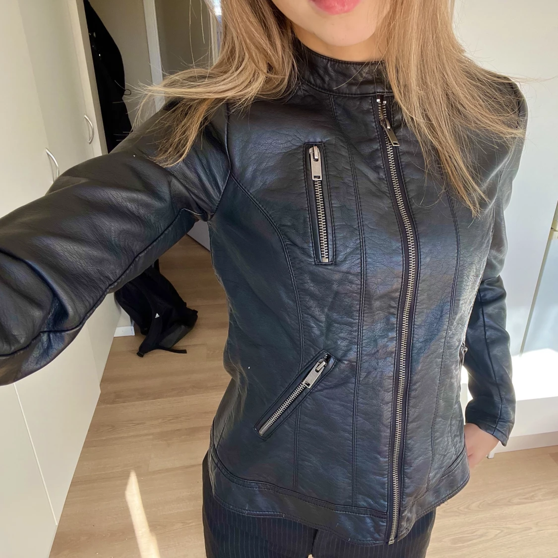 Läderjacka - 90