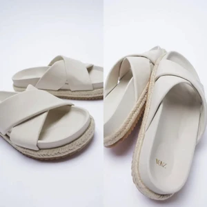 Sandaler från zara - Så fiiina skor från zara, endast använd 1 gång. Remmar i naturfärgat skinn. Köpt för 500, säljes för 150