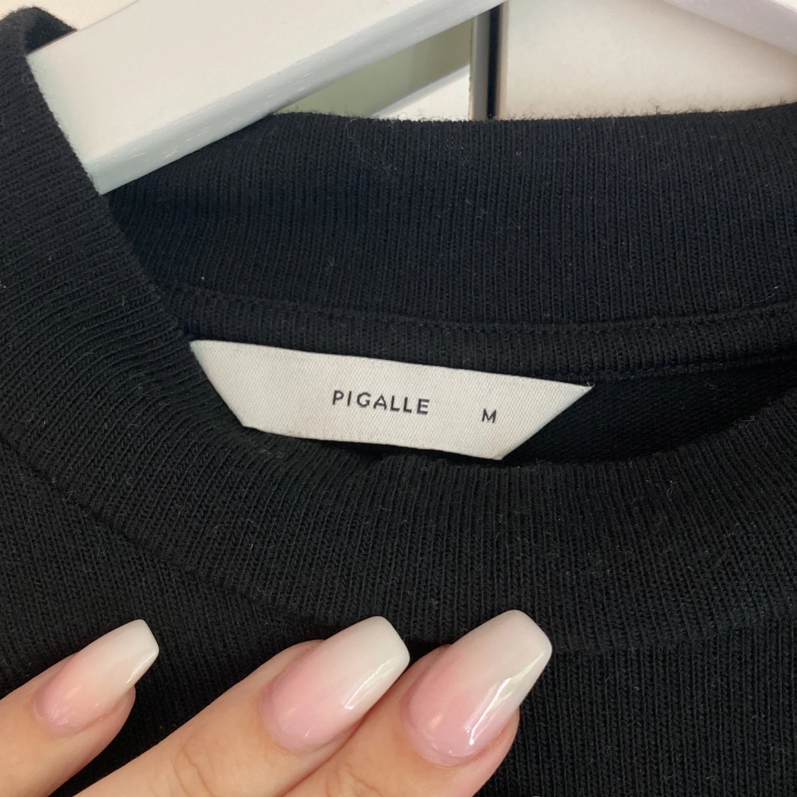 Svart bomulls topp - 91