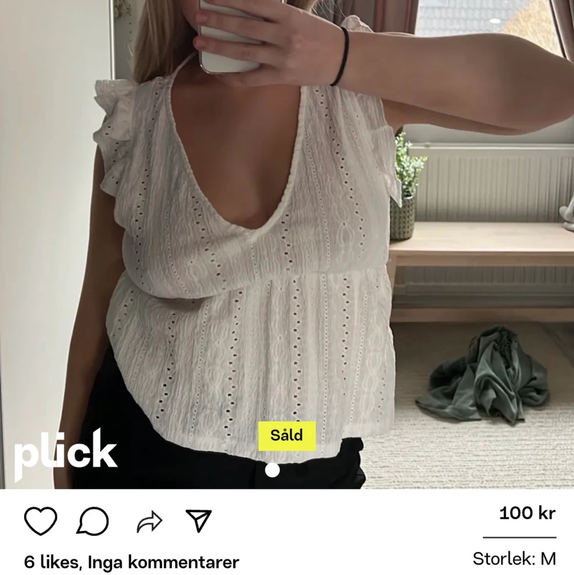 Gullig topp från pull and bear i M💕💕 - 90