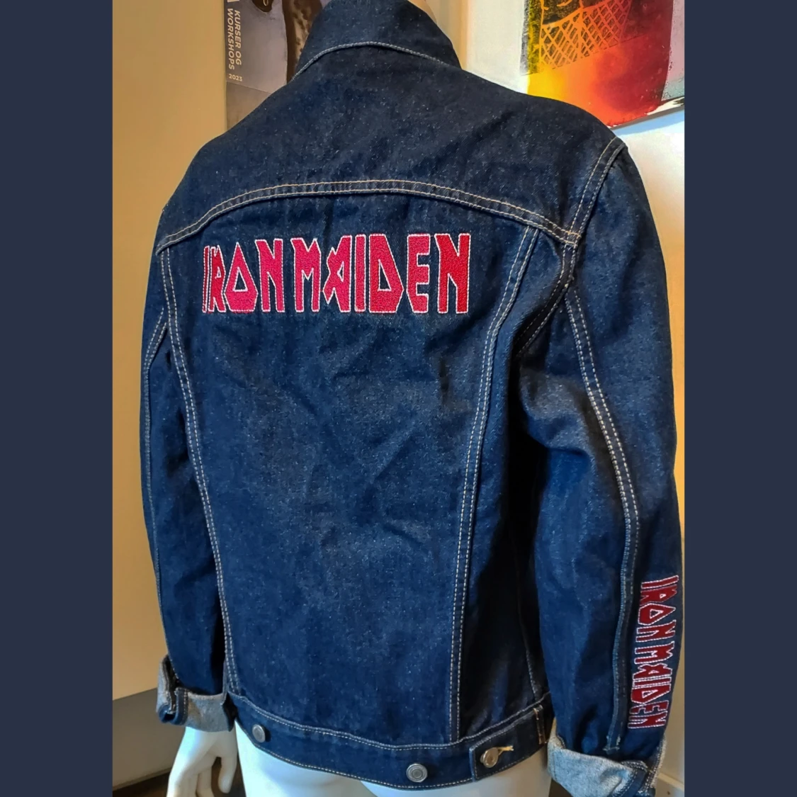 Iron Maiden jeansjacka stl S-M
