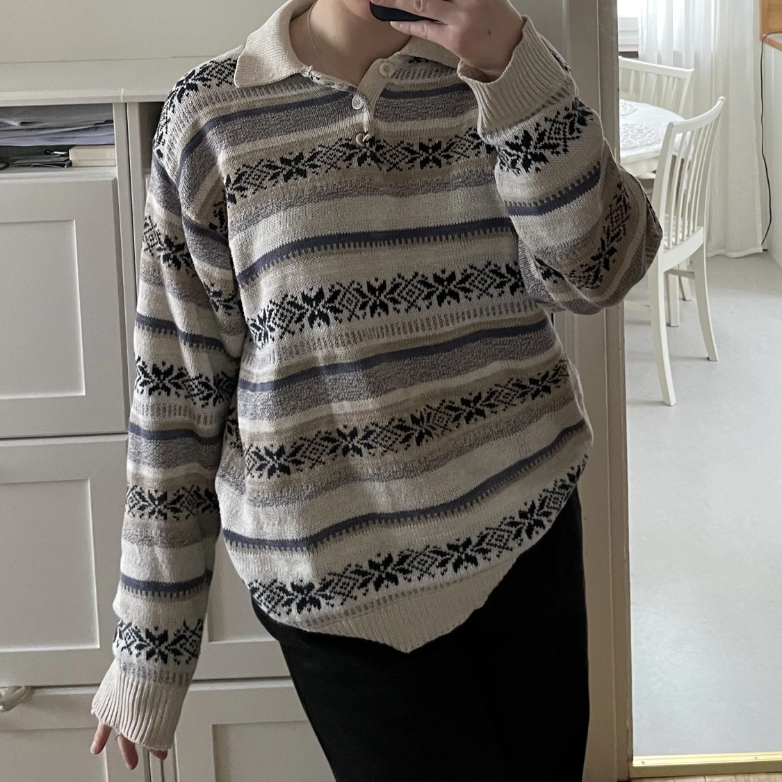 Stickad tröja  - 90