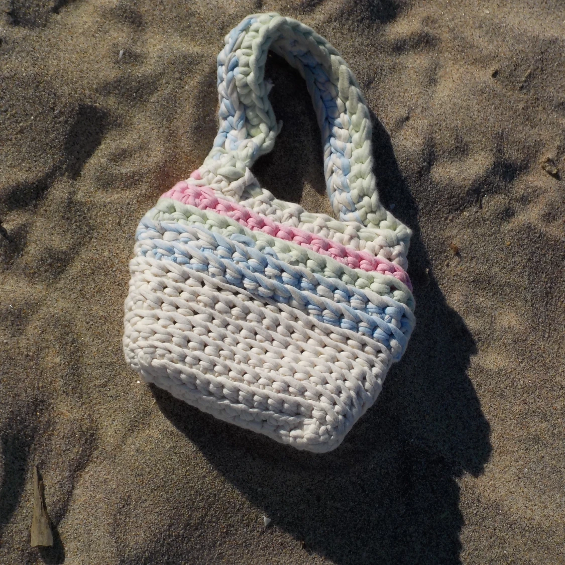 Virkad marshmallow väska  - 90