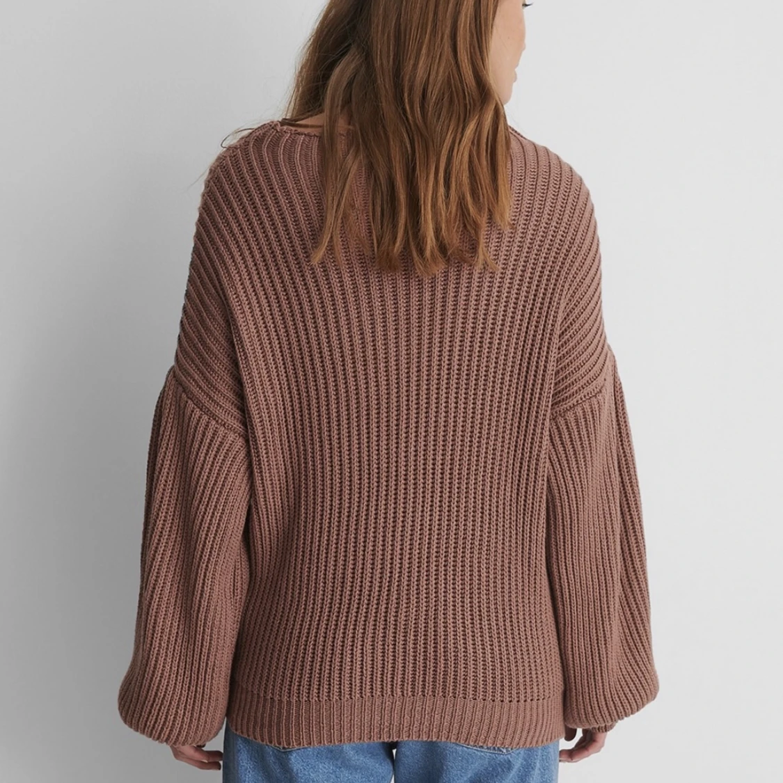 Ny stickad tröja med lappar på från Na-kd  - 91