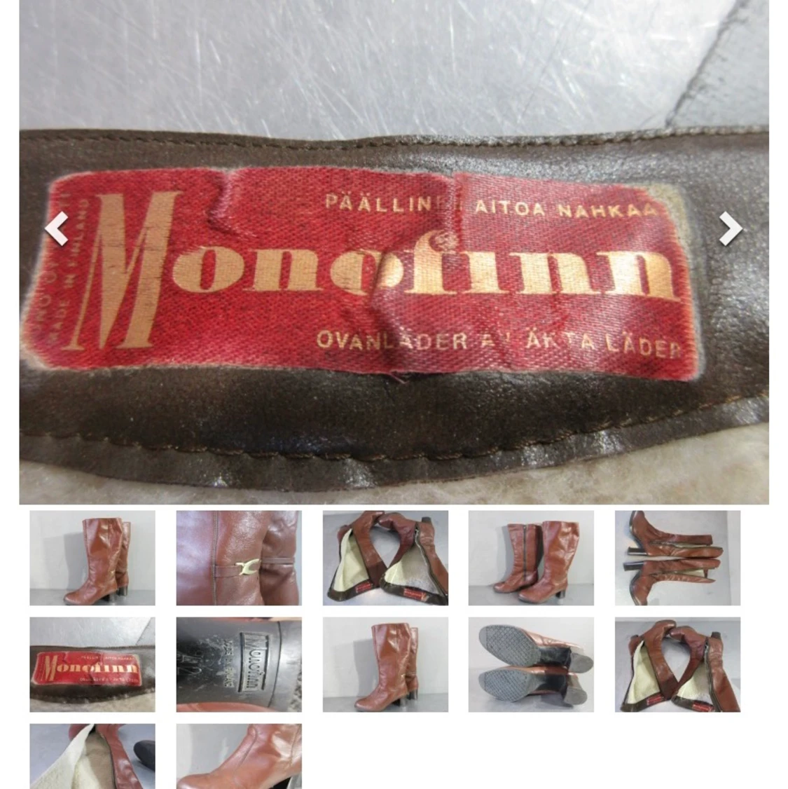 Läderstövlar Monofinn, Stl. 42 - 91