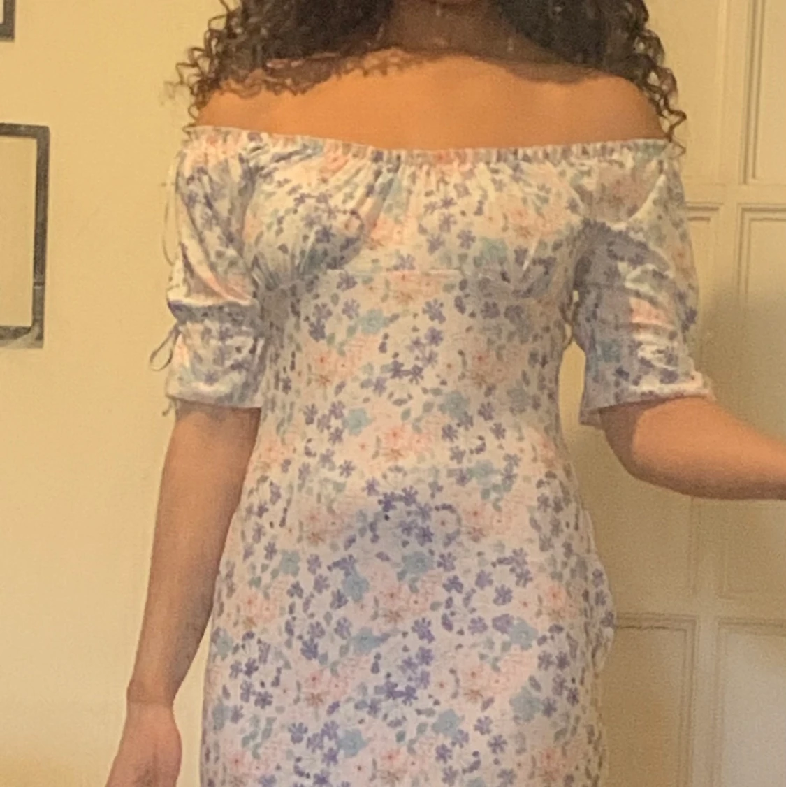 Blommig sommar klänning  - 91