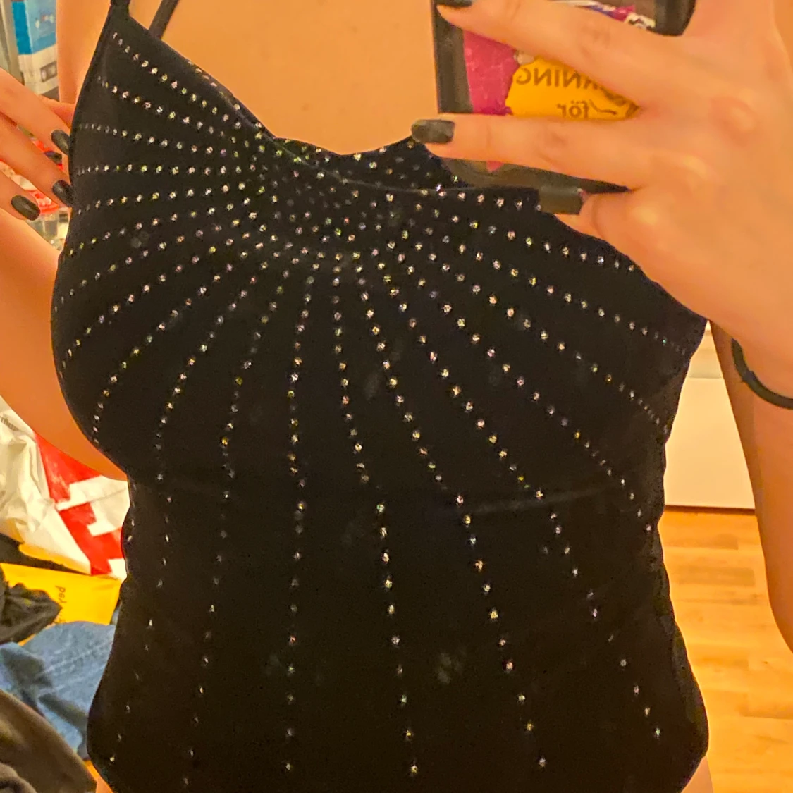 coolt glittrigt linne - 90