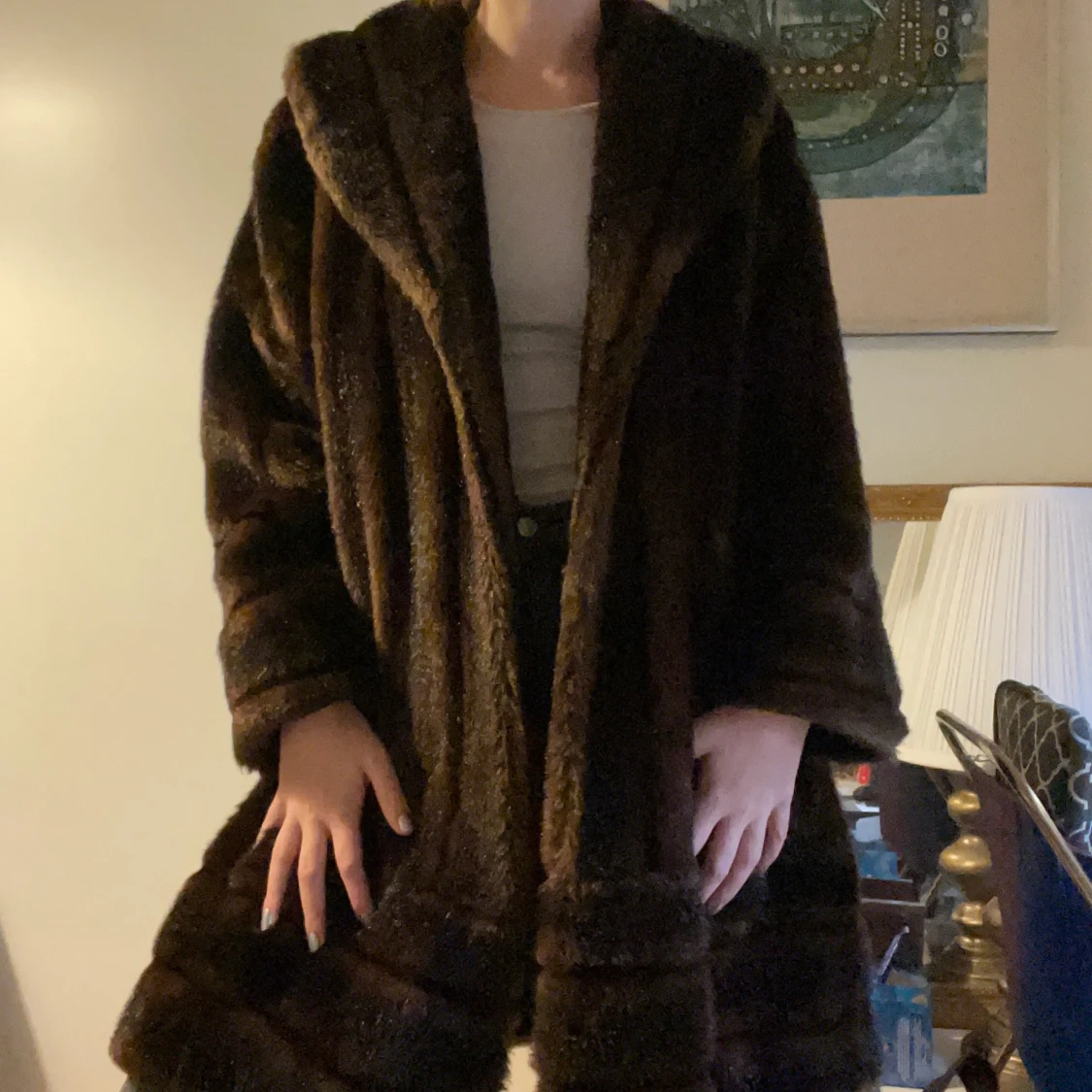 Vintage Faux Päls Jacka 60-tal  - 91