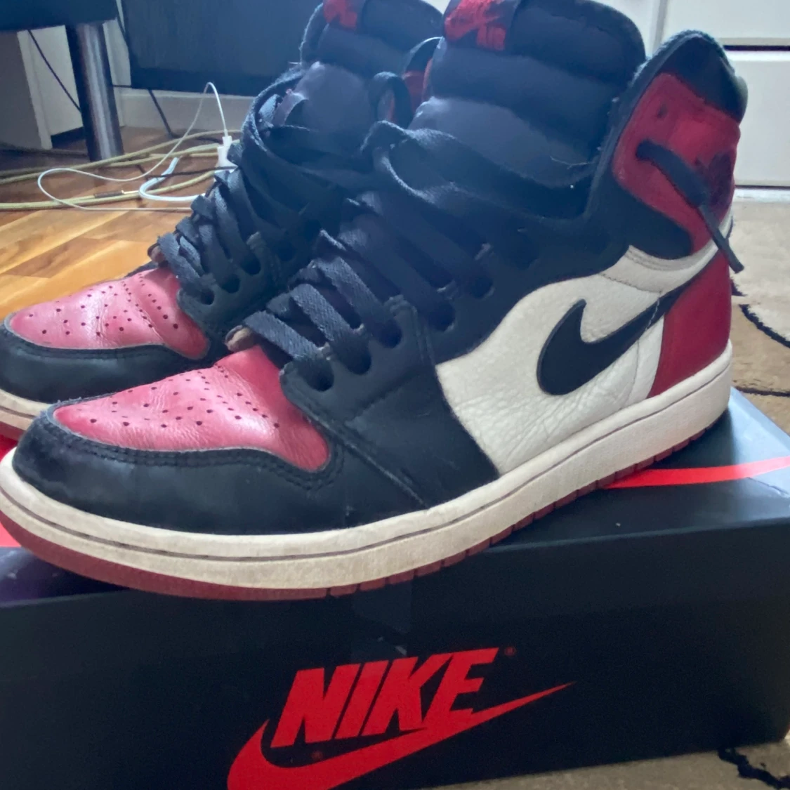 jordan 1 bred toe - 90
