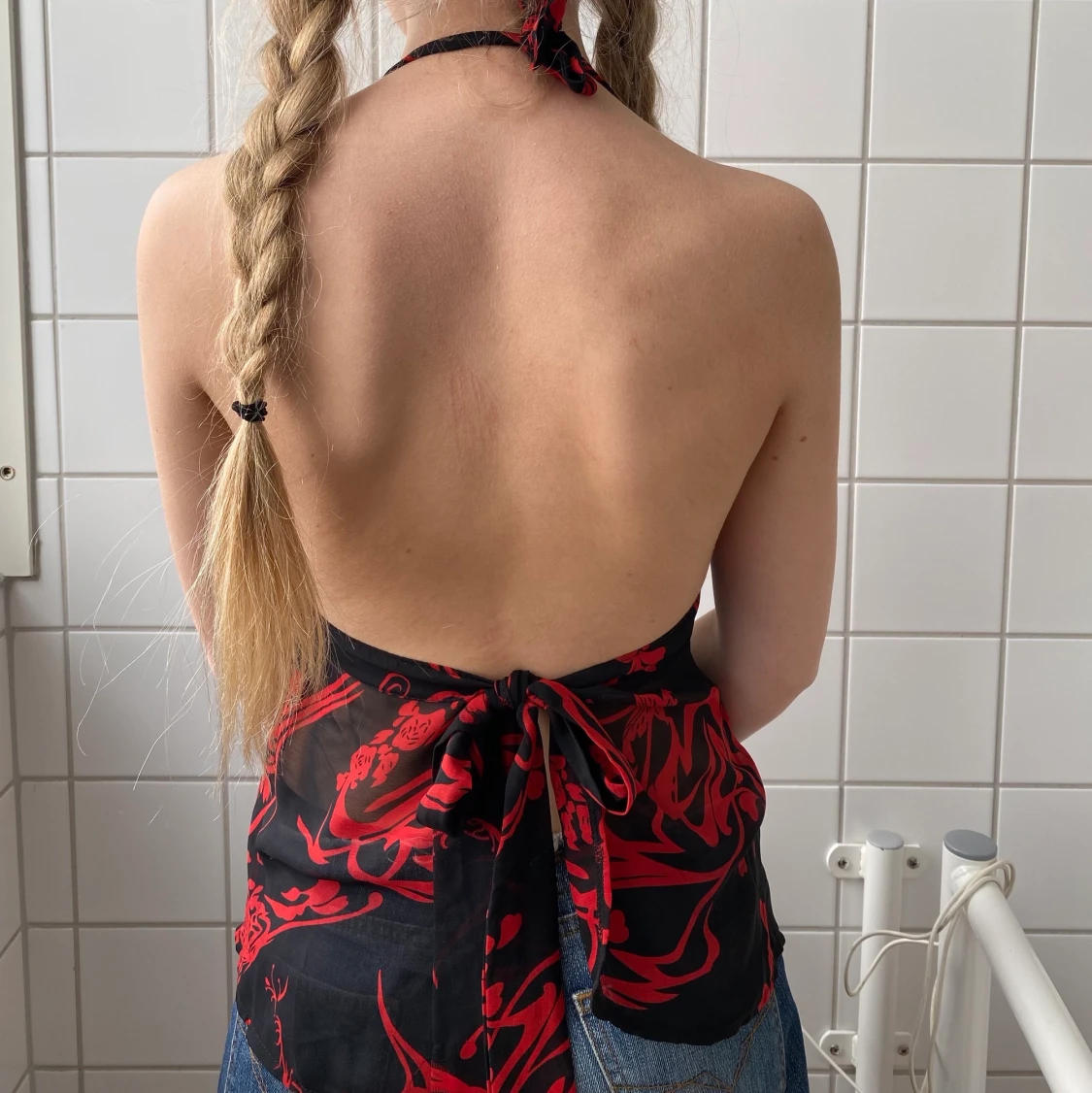 halterneck linne  - 90