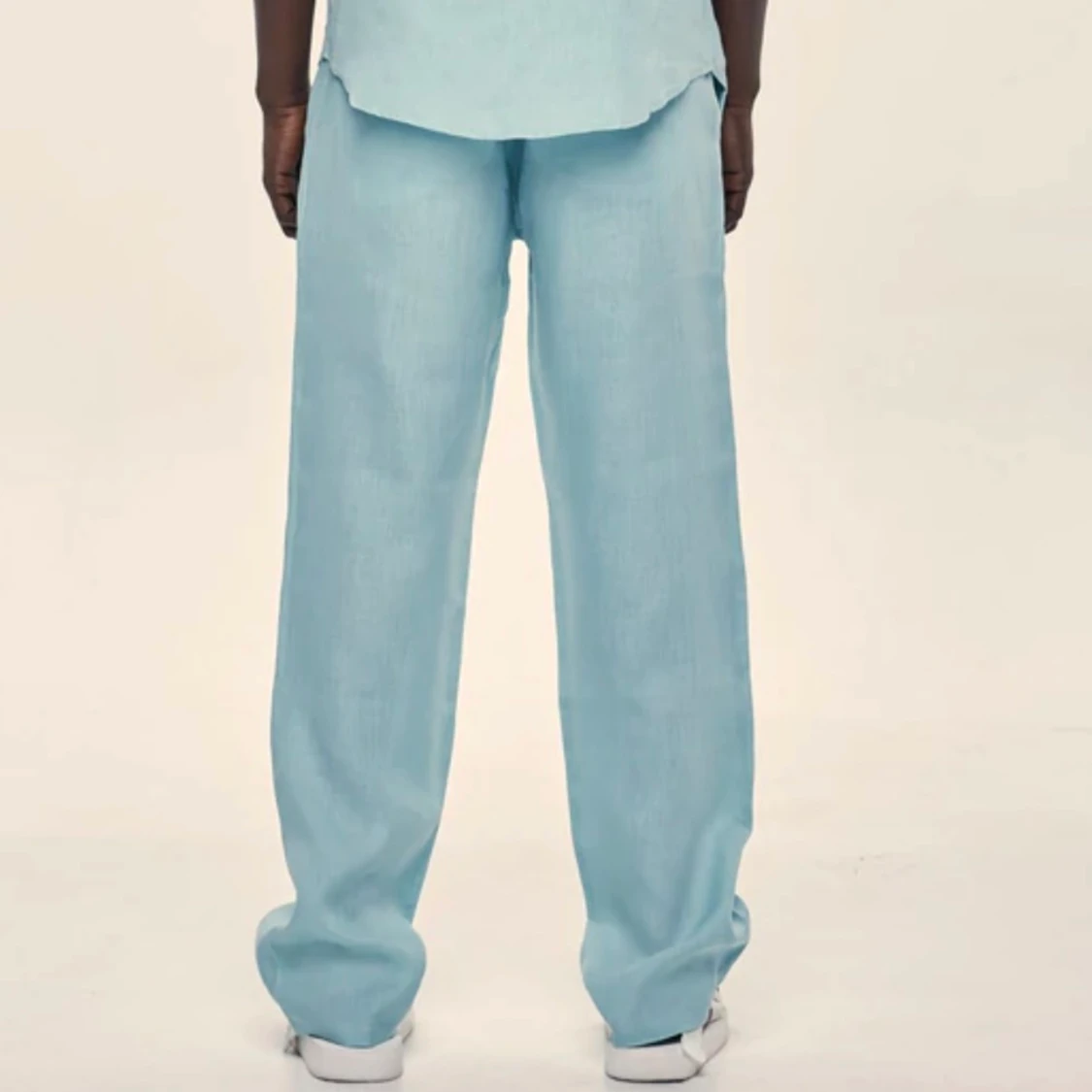 linnebyxor ljusblå - 91