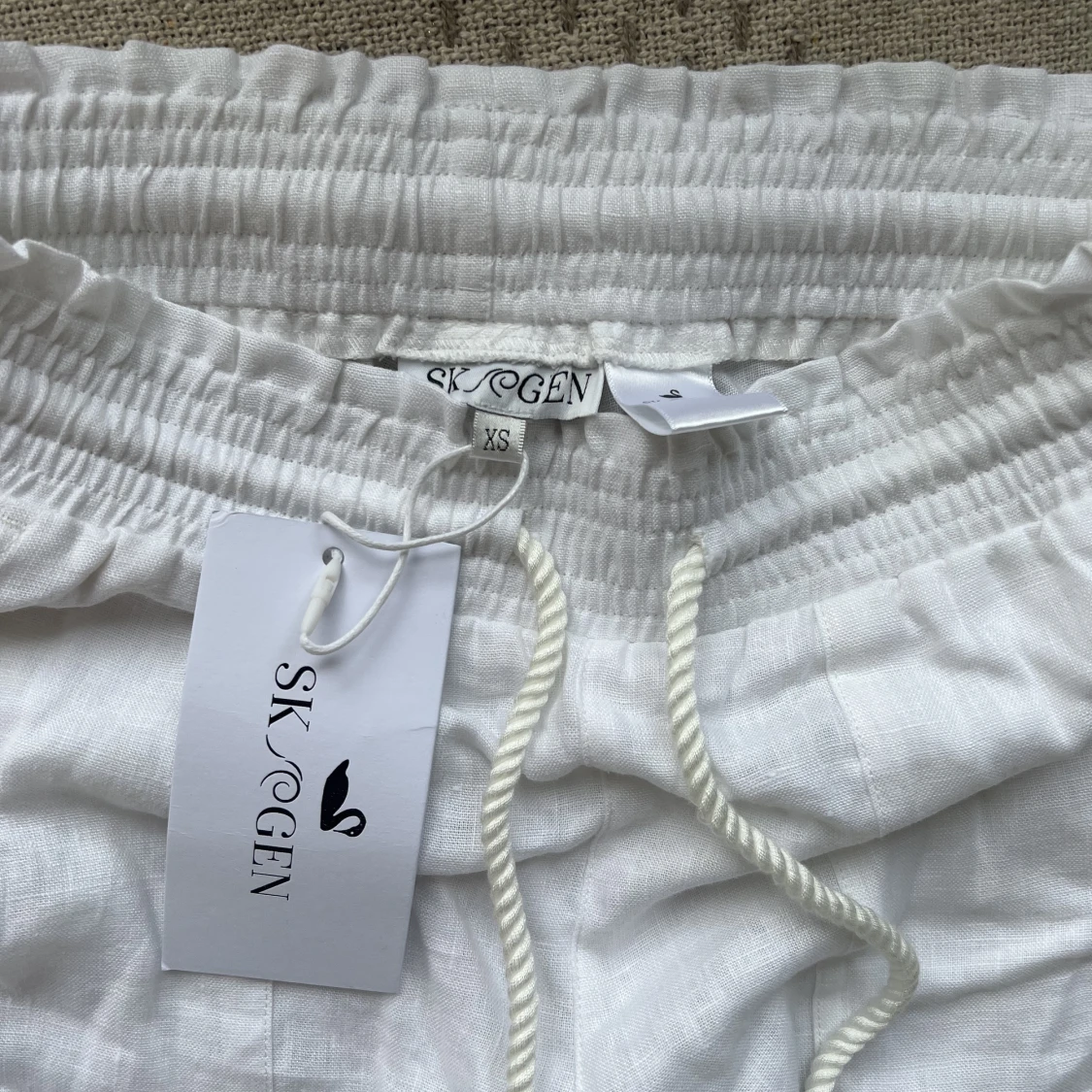 Lågmidjade linnebyxor  - 90