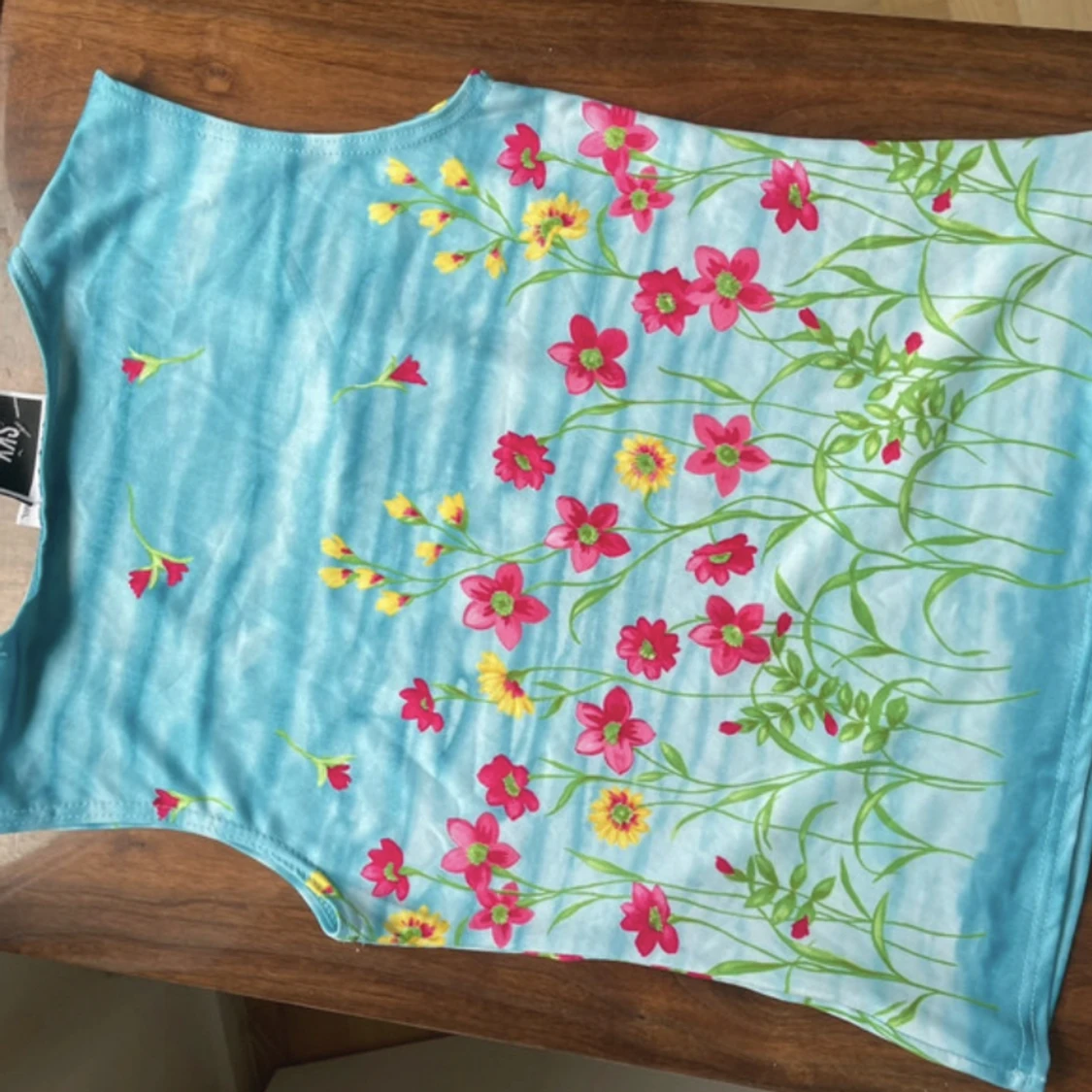 Blommig top - 90