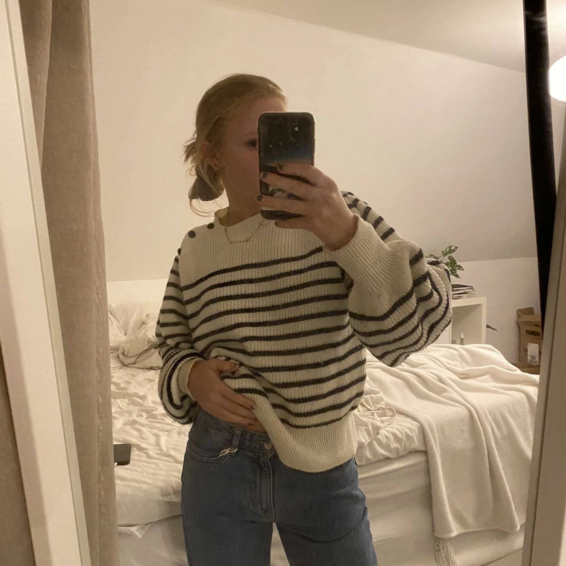 Holly and white stickad tröja - 91