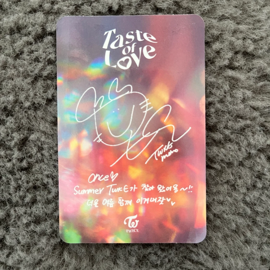 Officiellt momo, twice, photcard - 90